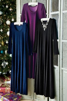 santiago stretch velvet dress