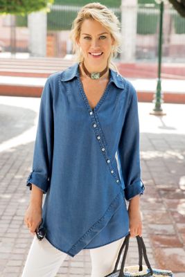 long tops tunics for women over 50 clothing